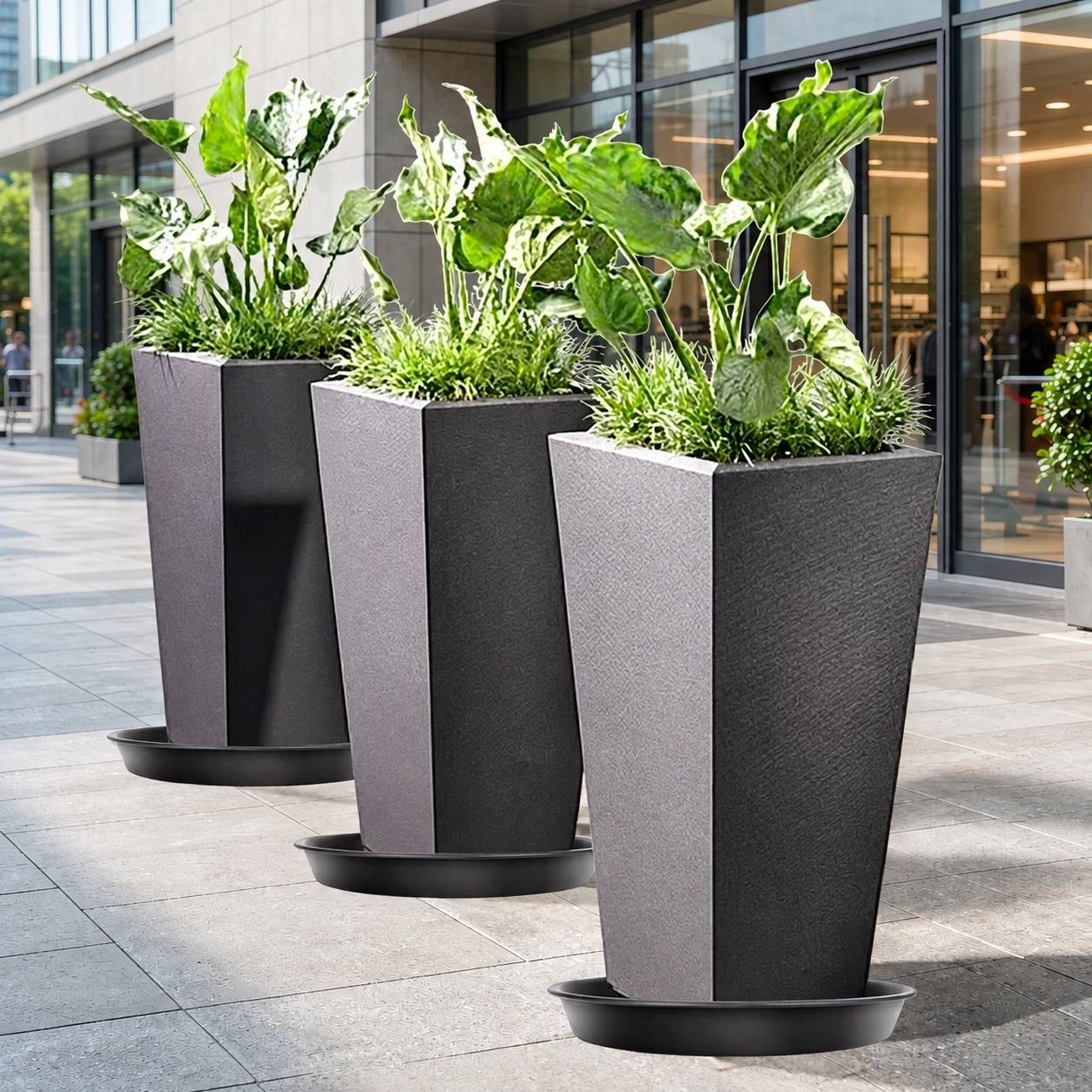 Soucoupes de Plantes Lot de 5 pour Pots Intérieur Extérieur Résistantes PP Épaisses - Image 7