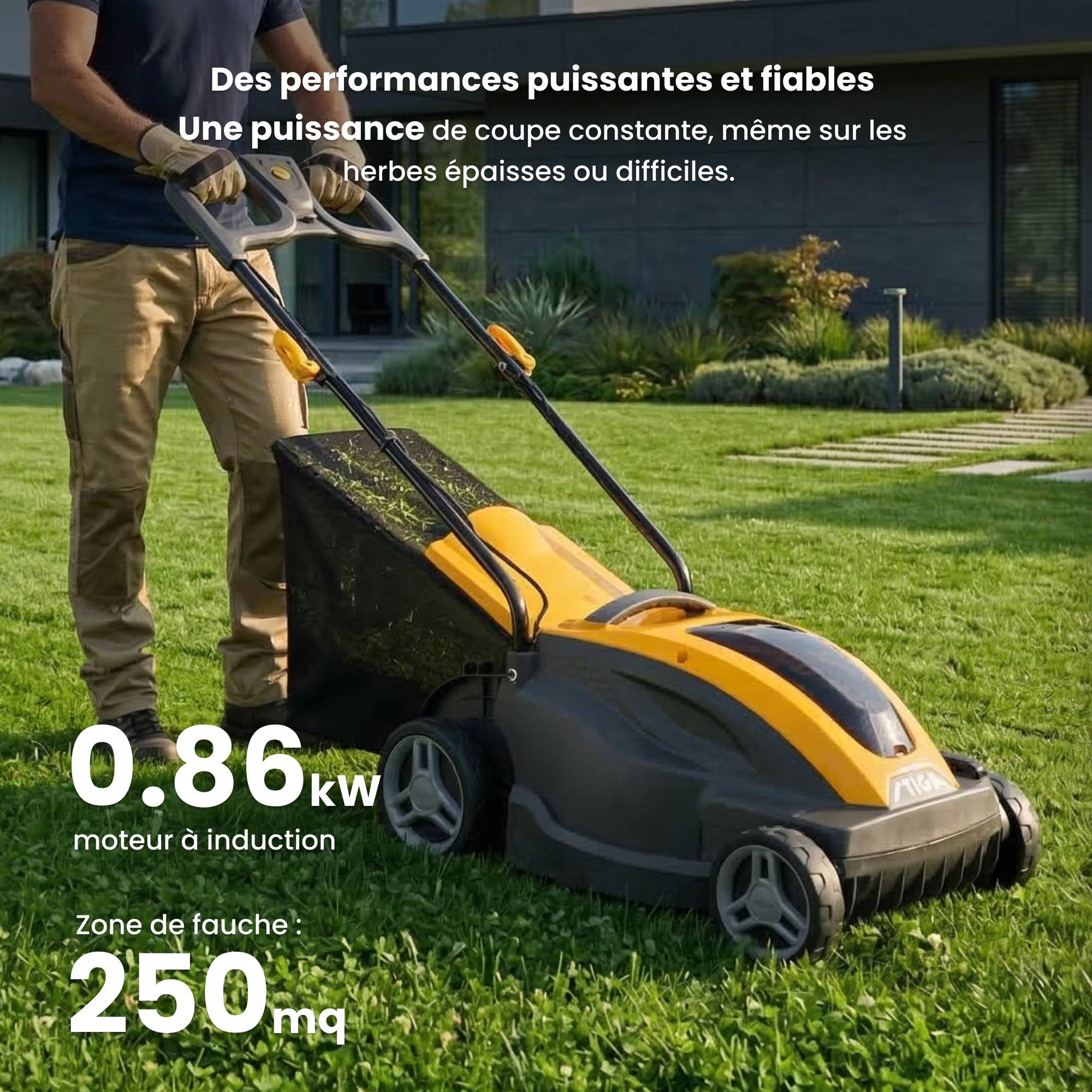 Stiga - Tondeuse Combi336e Kit, batterie 48V 2 Ah, largeur 34 cm - STIGA - Image 6
