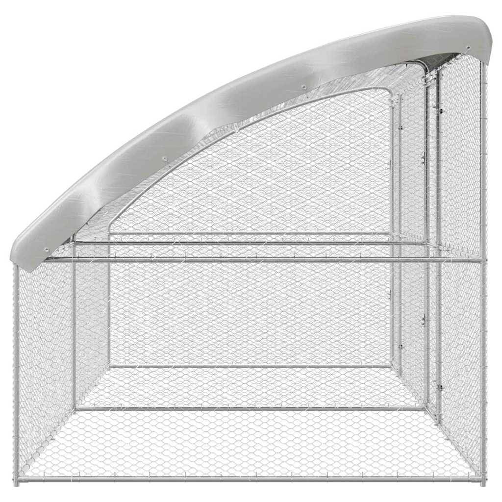 Enclos à poules 4x2m acier galvanisé cage extérieure pour volailles jardin – ComfortXL Outdoor Living - Image 5