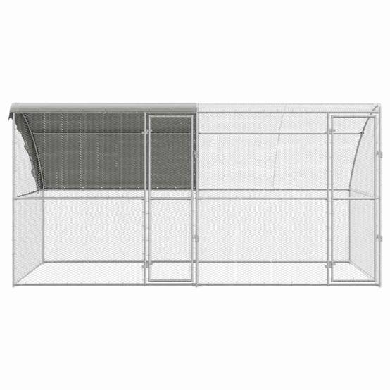 Enclos à poules 4x2m acier galvanisé cage extérieure pour volailles jardin – ComfortXL Outdoor Living - Image 4