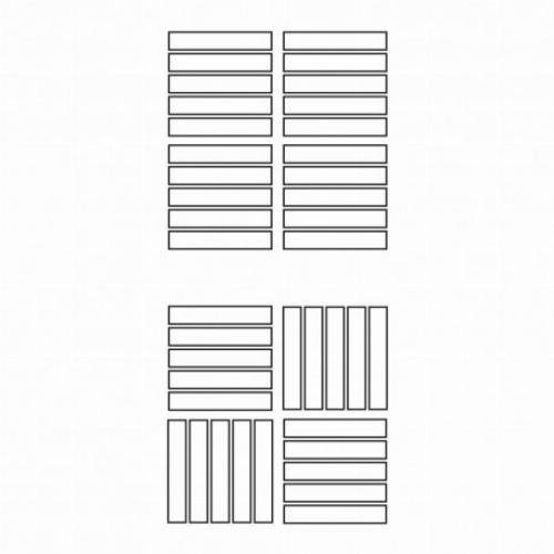 Ribimex - Lot de 6 dalles grises aspect bois - 30 x 30 cm - RIBIMEX - Image 2