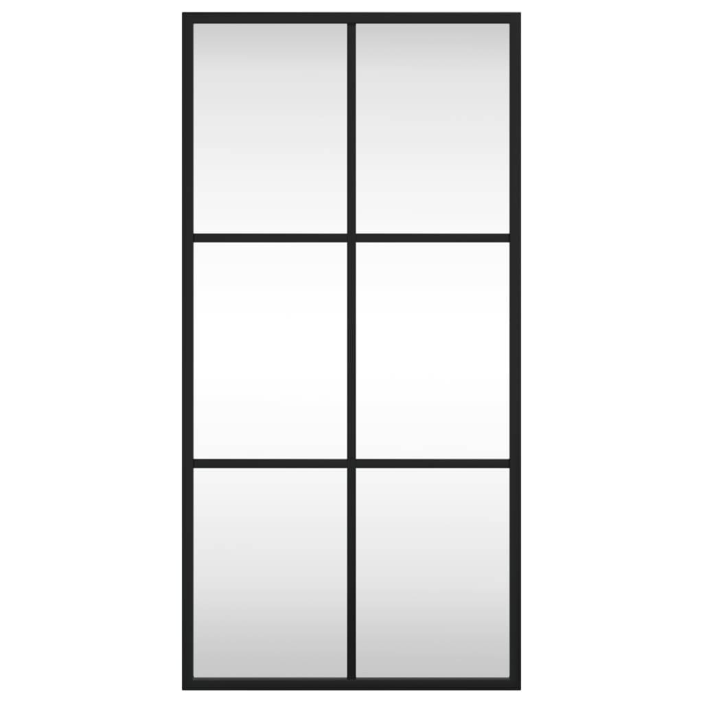 Maison Chic - Miroir mural - Miroir décoratif noir 30x60 cm rectangulaire fer - Image 3