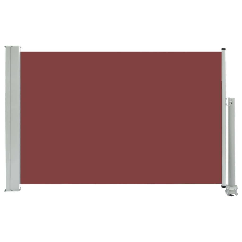 Helloshop26 - Auvent paravent store brise-vue latéral rétractable de patio jardin terrasse balcon protection visuelle écran 60 x 300 cm marron - Imagen 1