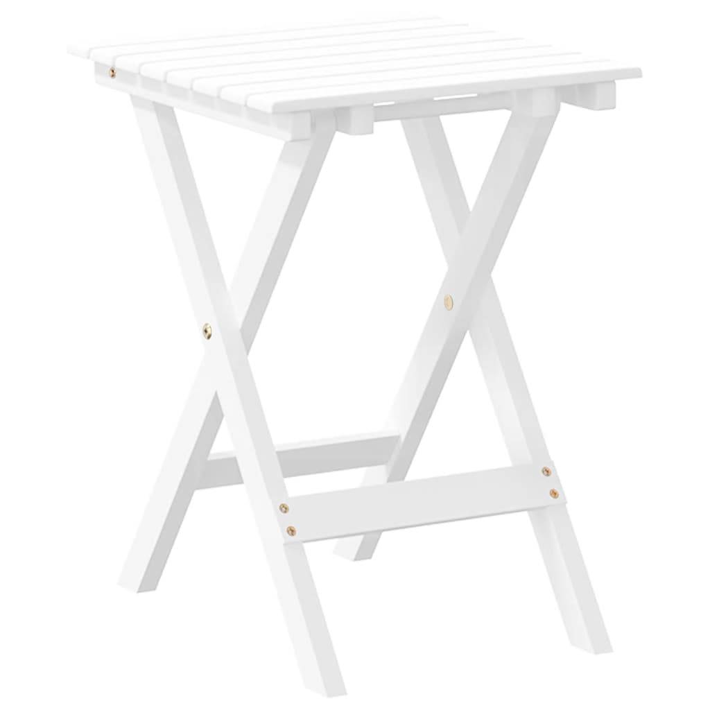 Table d'appoint pliable bois de peuplier blanc 35 x 35 x 46 cm - PANGIVO - Image 6