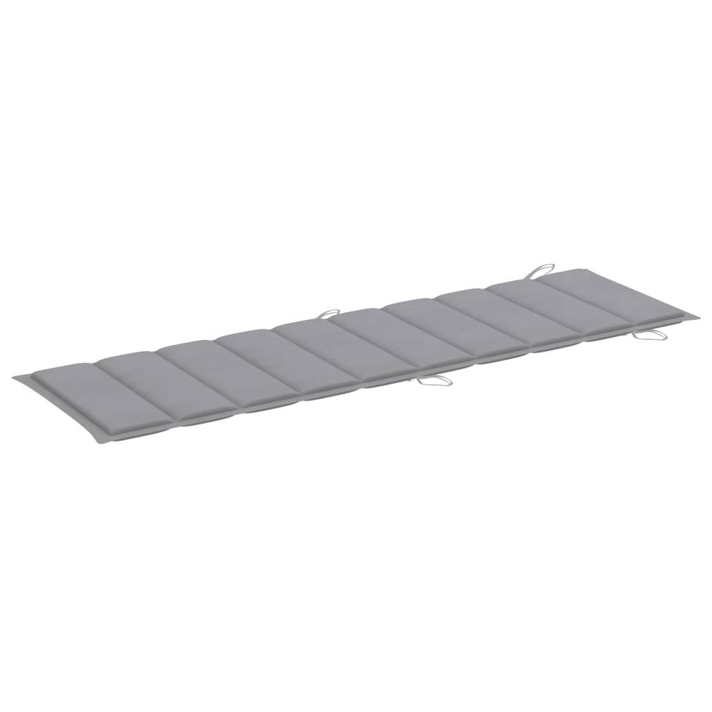 Helloshop26 - Lot de 2 transats chaise longue bain de soleil lit de jardin terrasse meuble d'extérieur avec table et coussins acacia solide - Imagen 6
