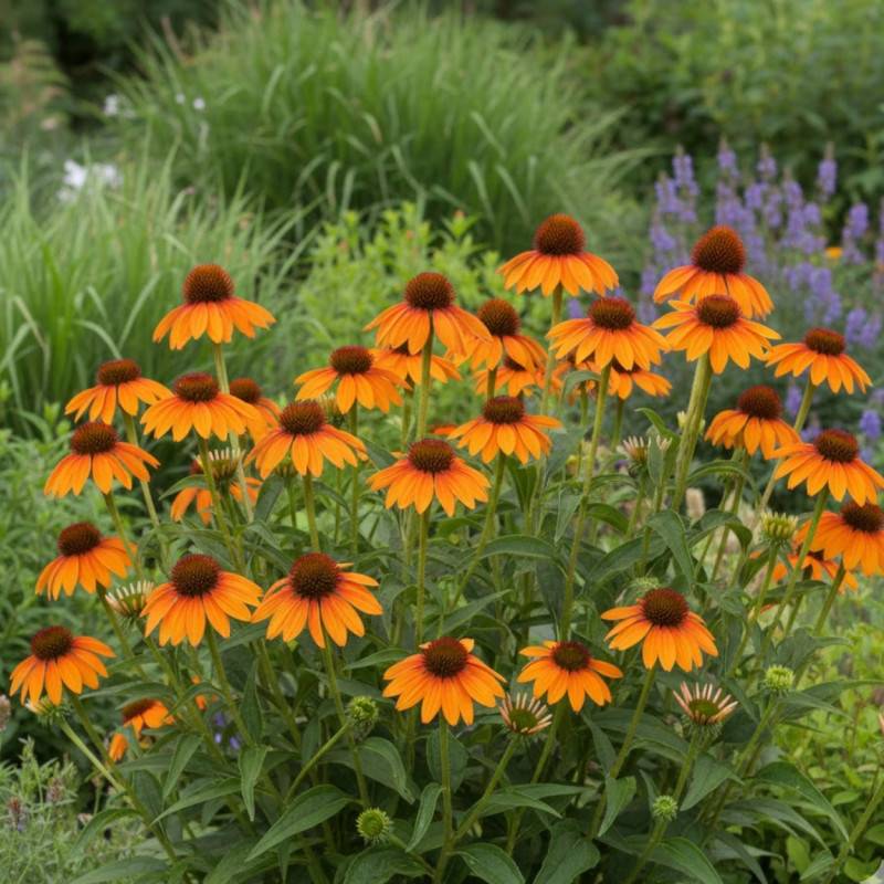 Échinacée Tiki Torch® à fleurs Orange/ - feuillage Caduc - Godet - 5/20 cm