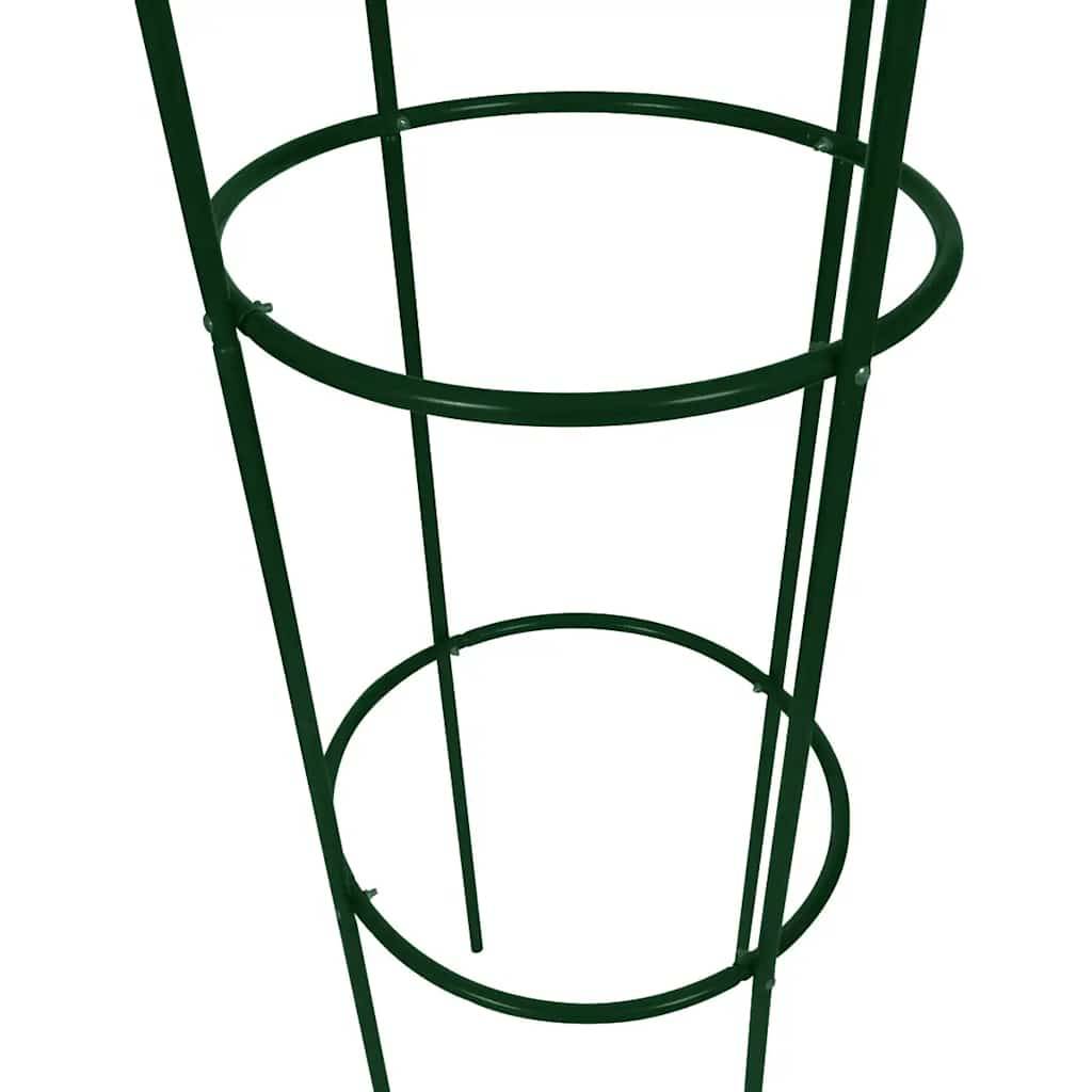 Lot 2 Tuteurs Colonne Fer Forme Tour pour Rosiers Grimpants 190cm Vert - ComfortXL Outdoor Living - Image 6