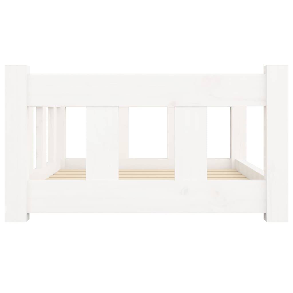 Vidaxl - Lit pour chien Blanc 65,5x50,5x28 cm Bois de pin solide vidaXL 820188 - Imagen 5