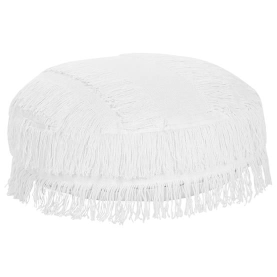 Beliani - Coussin de sol Coton Blanc OULAD - 50x50x20- Beliani - Image 2