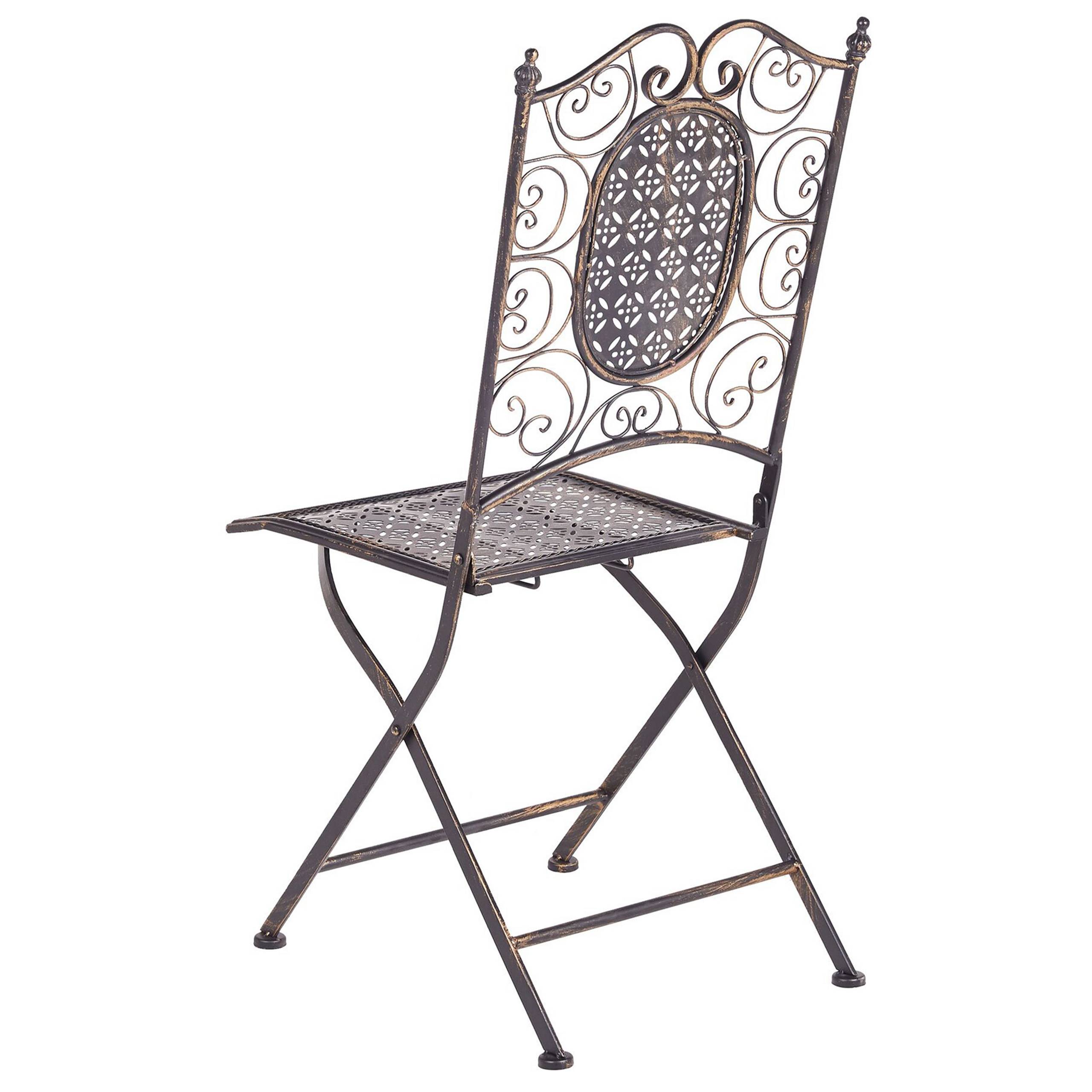 Chaise de salle à manger Métal Noir BORMIO - Beliani - Image 4
