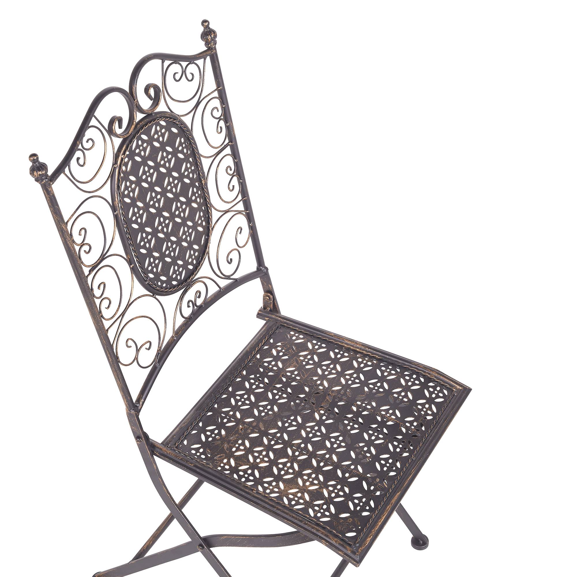 Chaise de salle à manger Métal Noir BORMIO - Beliani - Image 5