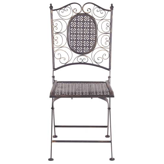 Chaise de salle à manger Métal Noir BORMIO - Beliani - Image 3