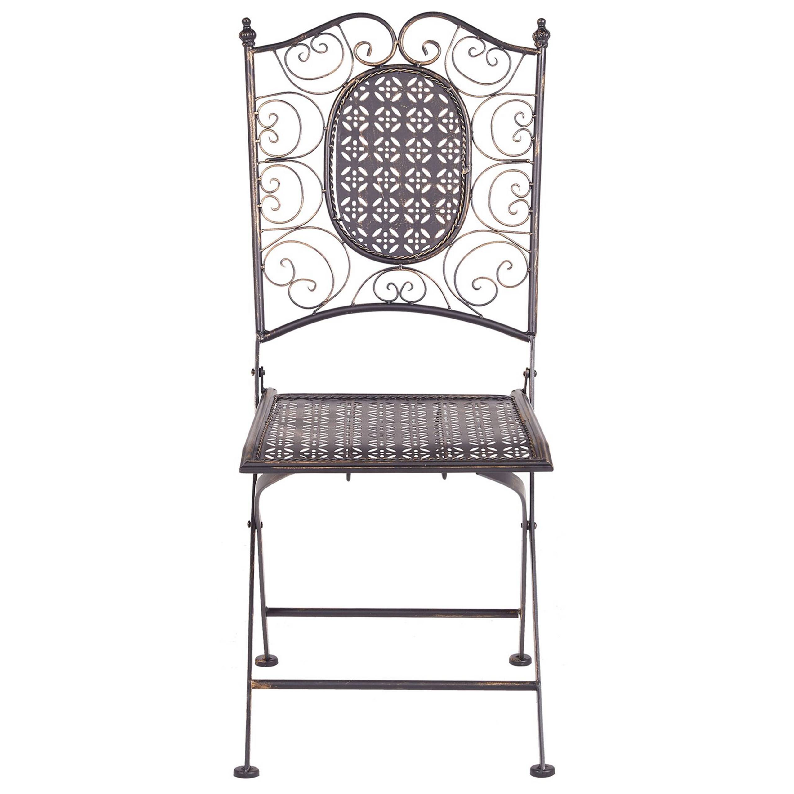 Chaise de salle à manger Métal Noir BORMIO - Beliani - Image 3