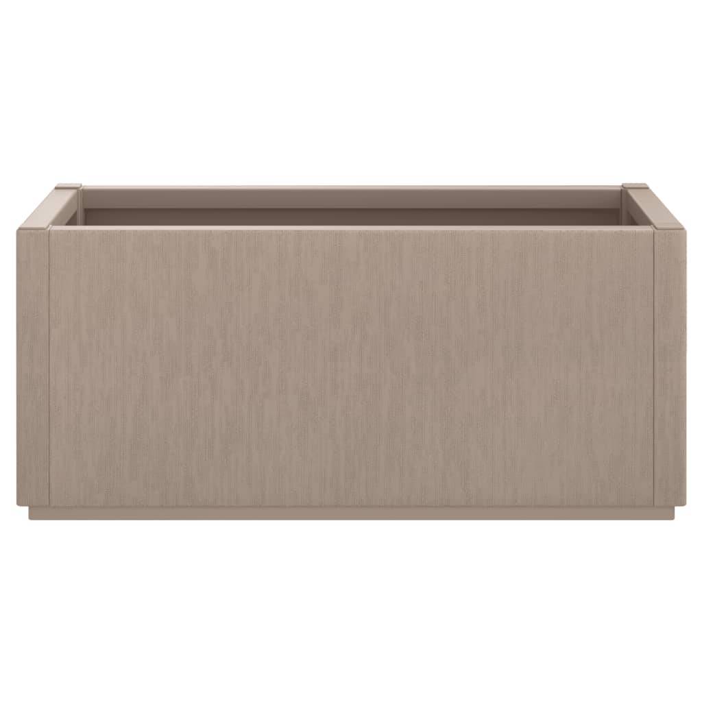 ComfortXL - Jardinière rectangulaire en polypropylène pour extérieur 80L 80 cm Marron – ComfortXL Outdoor Living - Image 4
