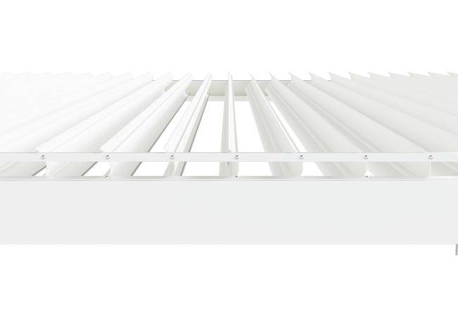 Pergola Bioclimatique Aluminium Autoportante Motorisée Éclairée 4x3,5 Blanc SV ORIAL France - Image 9