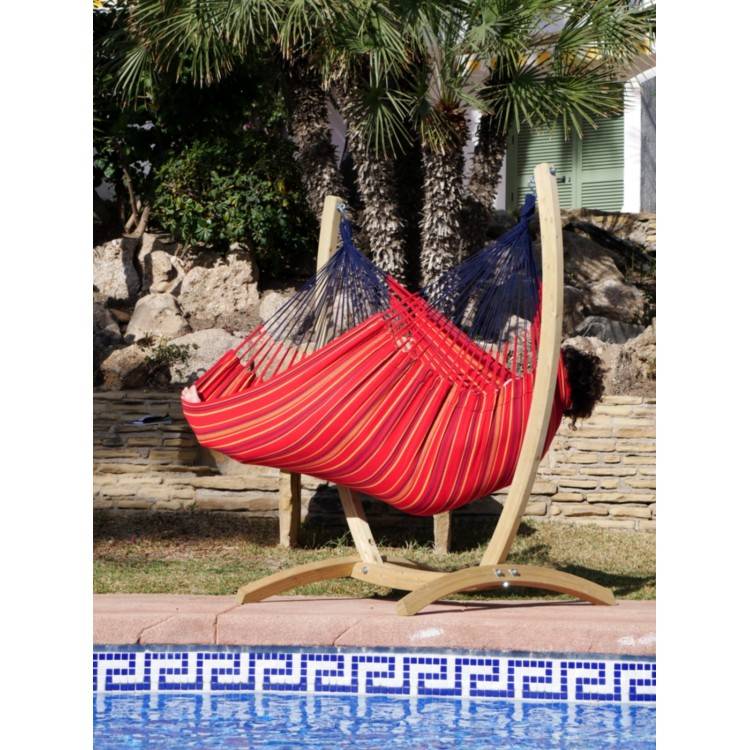 Hamac chaise avec support bois Grenade XXL - Tropical Hamac - Image 3