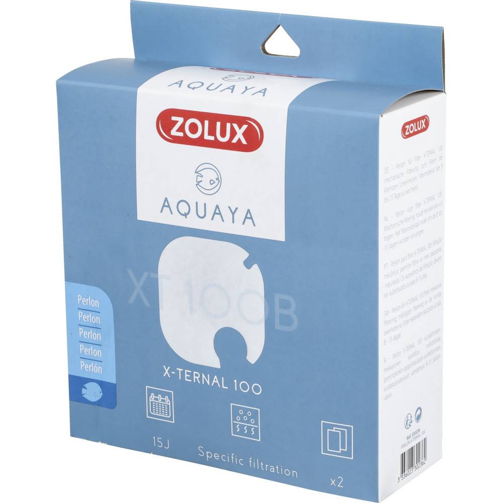 Zolux - Filtre pour pompe x-ternal 100, filtre XT 100 B perlon x 2. pour aquarium. - Image 3