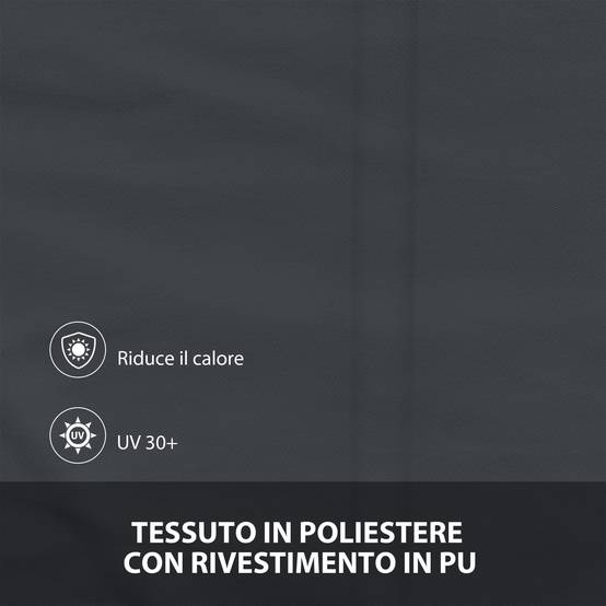 Petit store banne extérieur fenêtre aluminium inclinaison manuelle UV30+ 150x120cm gris - ComfortXL Outdoor Living - Image 6