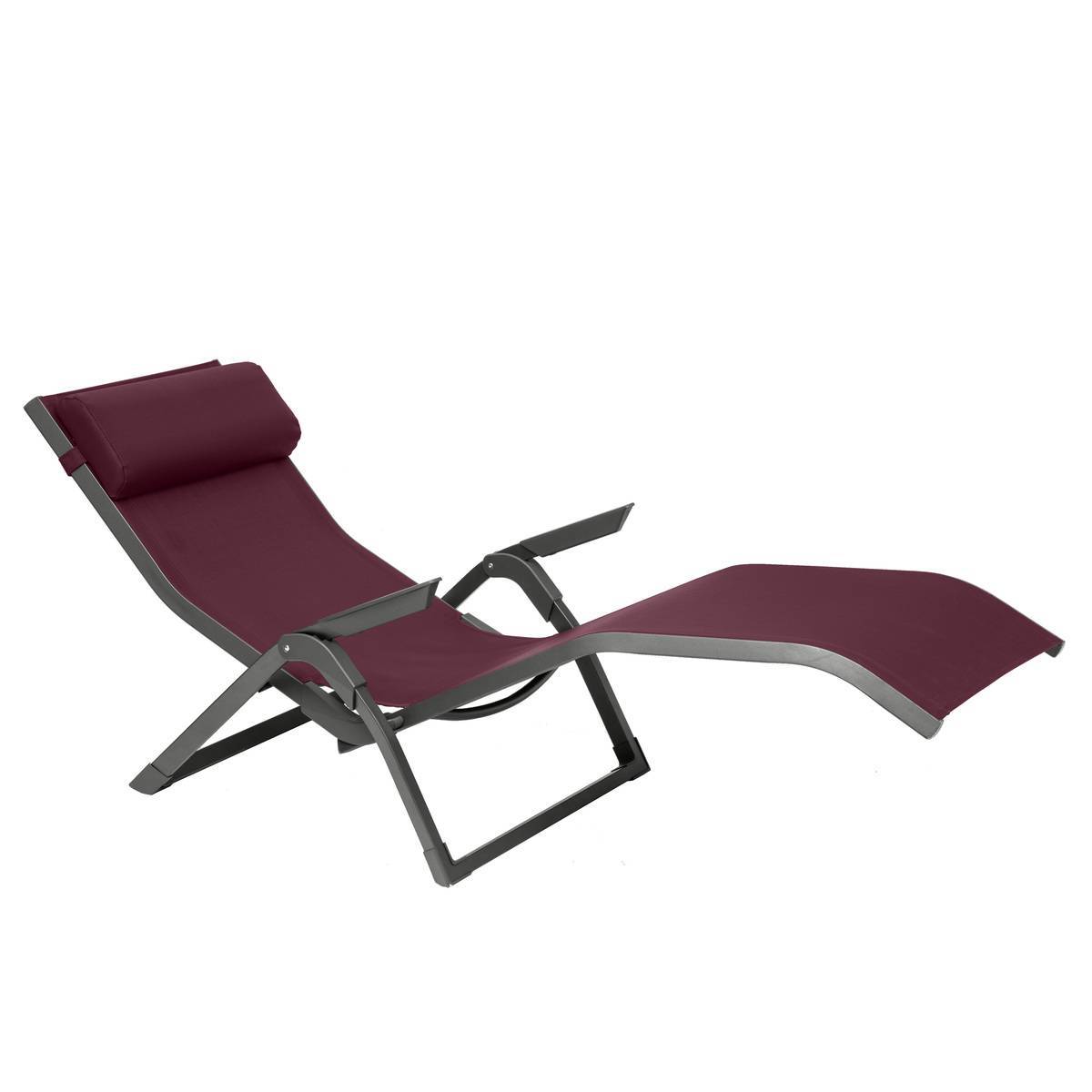 Hesperide - Transat "Decima" bordeaux & graphite aluminium traité époxy en texaline Hespéride - Imagen 2
