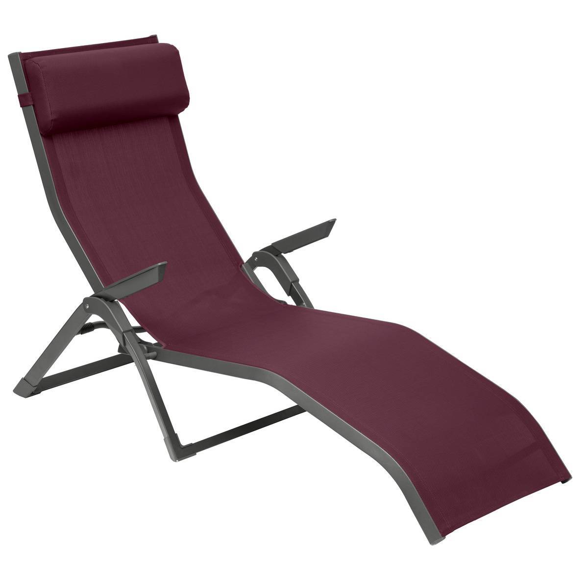 Hesperide - Transat "Decima" bordeaux & graphite aluminium traité époxy en texaline Hespéride - Imagen 1