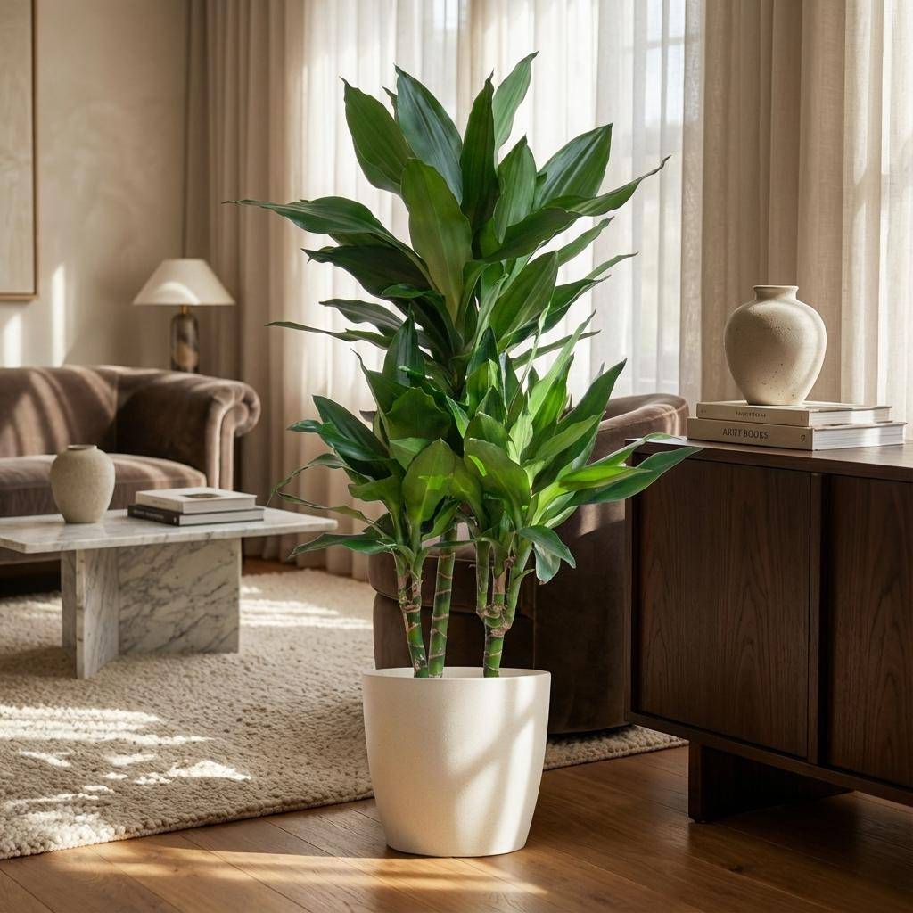 Dracaena Janet Lindt - Pot de 21cm - Hauteur 95cm - Blanc - Plantes d'intérieur - Image 9
