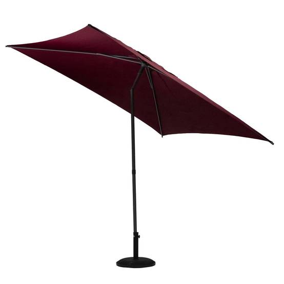 Hesperide - Parasol droit carré "Soya" bordeaux D2,5x2,5m en acier Hespéride - Image 4