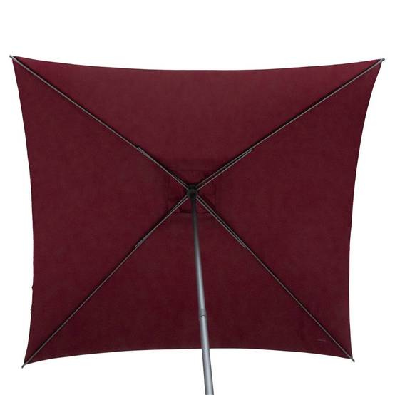 Hesperide - Parasol droit carré "Soya" bordeaux D2,5x2,5m en acier Hespéride - Image 5