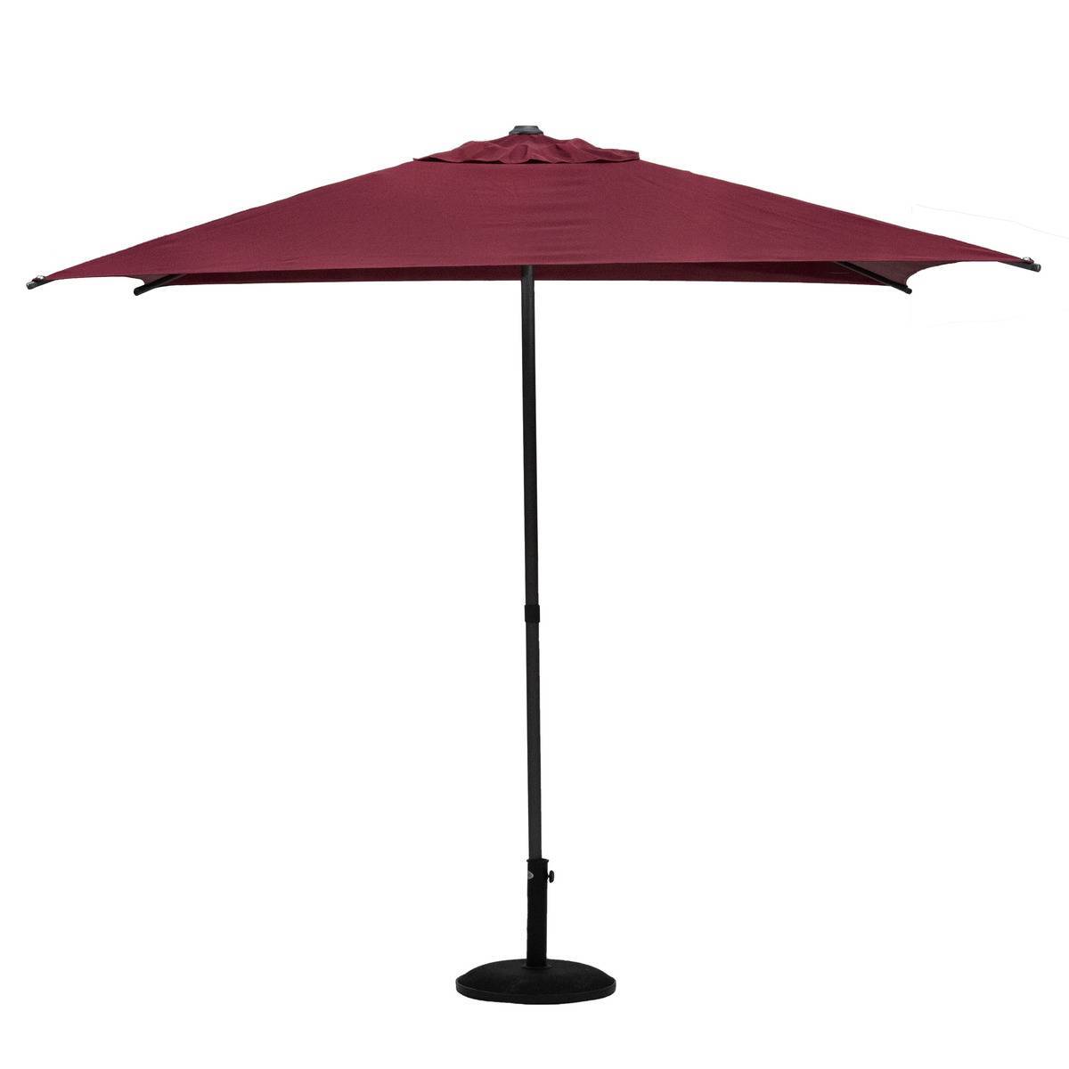 Hesperide - Parasol droit carré "Soya" bordeaux D2,5x2,5m en acier Hespéride - Image 2