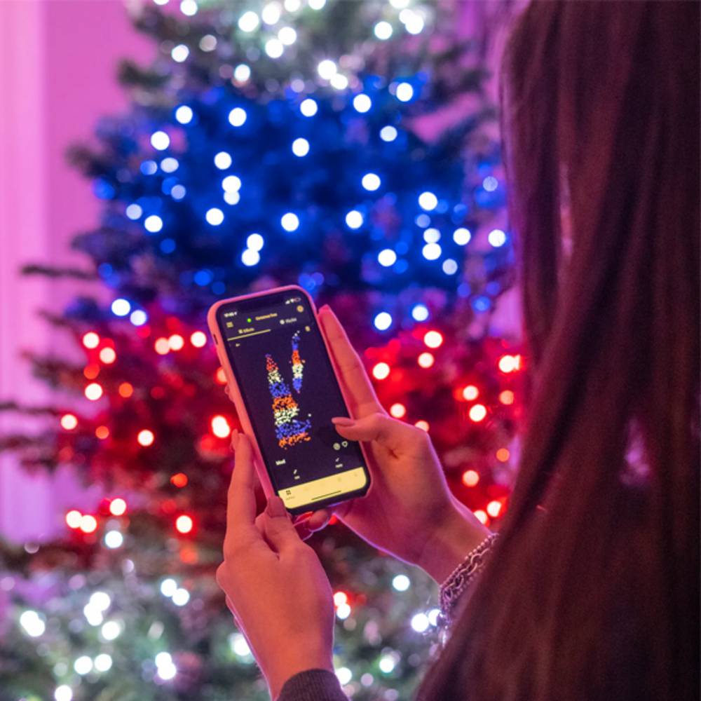 Sapin connectée IP20 1,5m 270 LEDS multicolores RGB TWINKLY PRE LITE TREE - Imagen 1