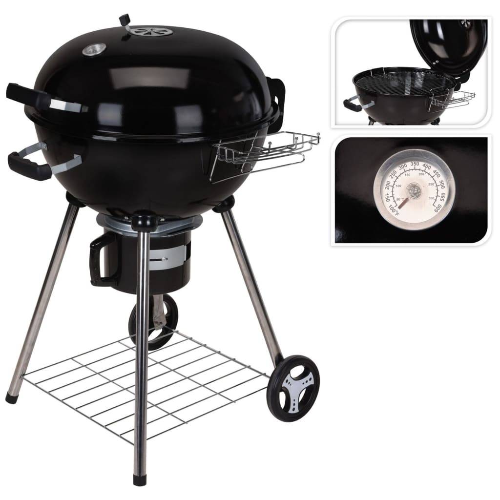 Barbecue à charbon D57 avec couvercle sur roues - Image 4