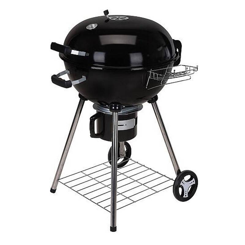 Barbecue à charbon D57 avec couvercle sur roues