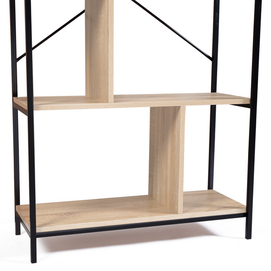 Etagère bibliothèque 5 niveaux DETROIT design industriel 170 cm - Image 5