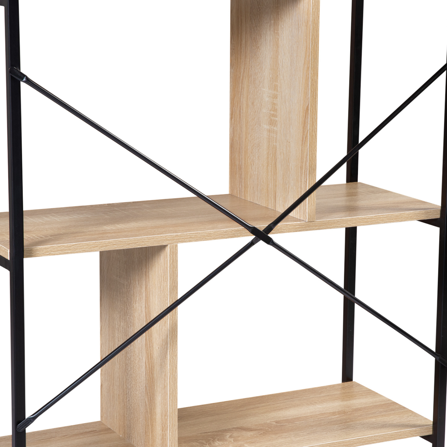 Etagère bibliothèque 5 niveaux DETROIT design industriel 170 cm - Image 3