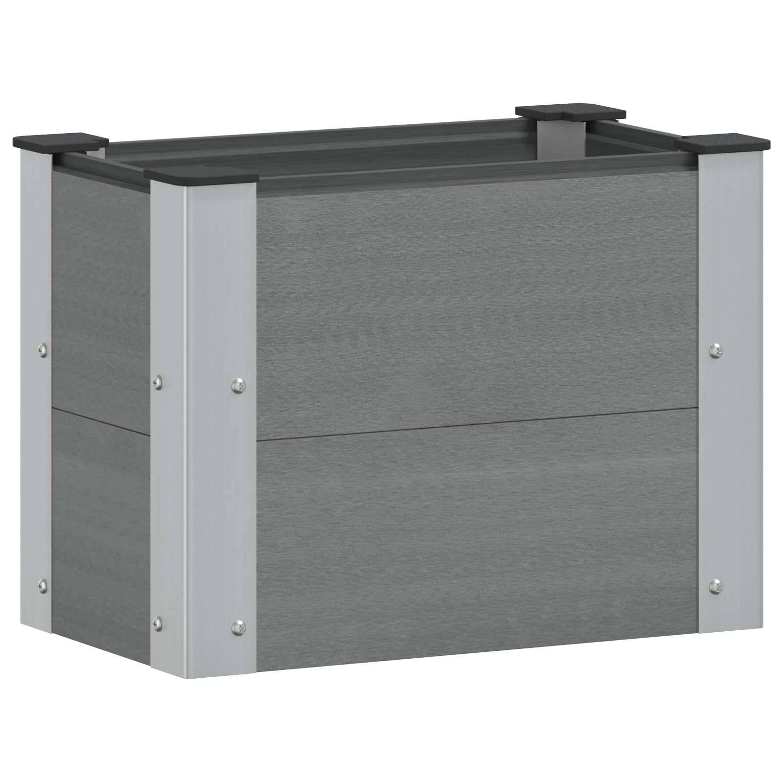 Prolenta Premium - Jardinière aluminium gris 50 x 30 x 36 cm - Prolenta premium p335.9 - Image 2