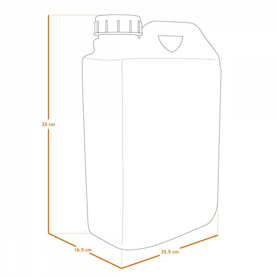 Linxor - Bidon, jerrican en plastique (PEHD) pour usage alimentaire avec bouchon - 10L - Linxor - Imagen 2