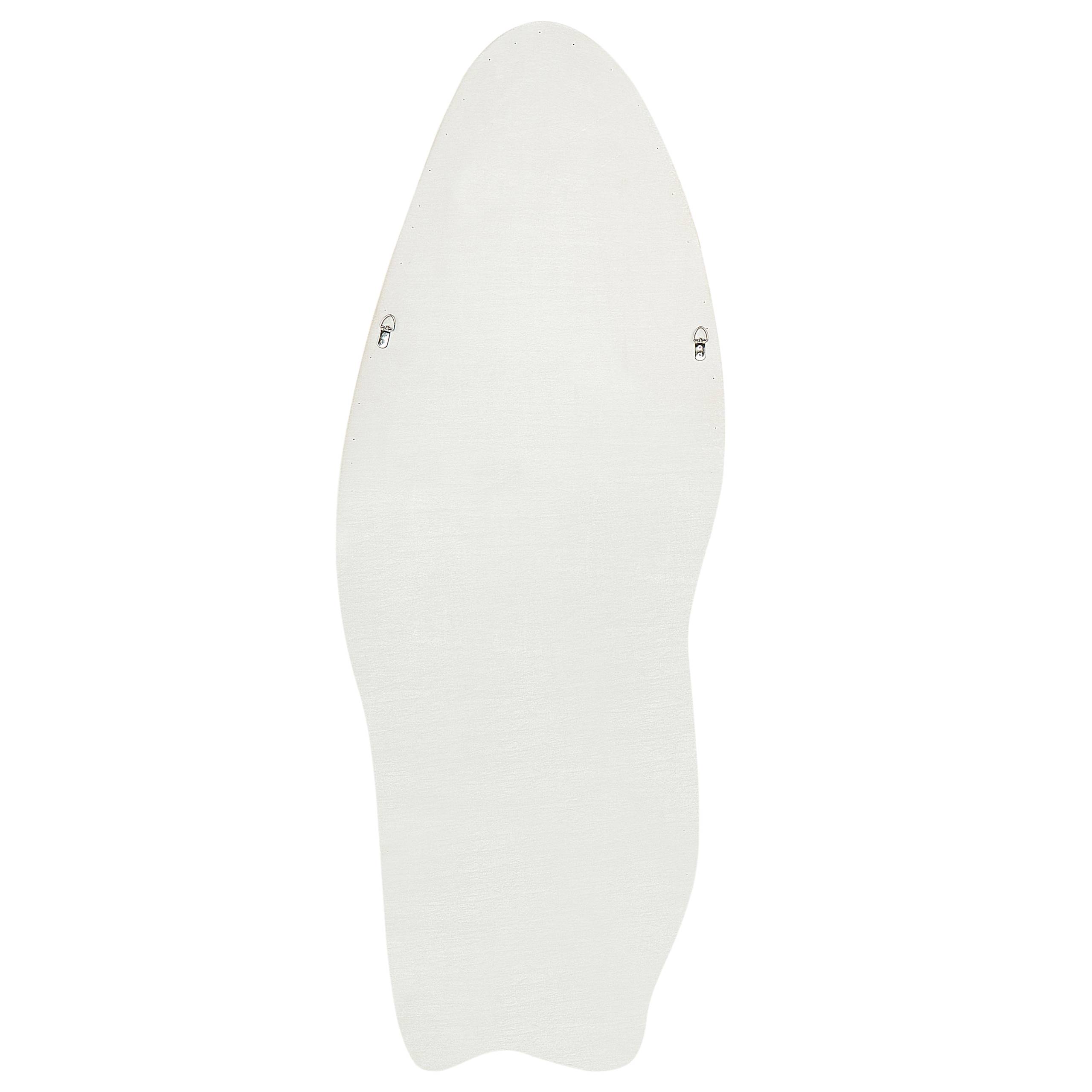 Beliani - Miroir Velours Blanc REIGNY - 57x4x160- Beliani - Image 5