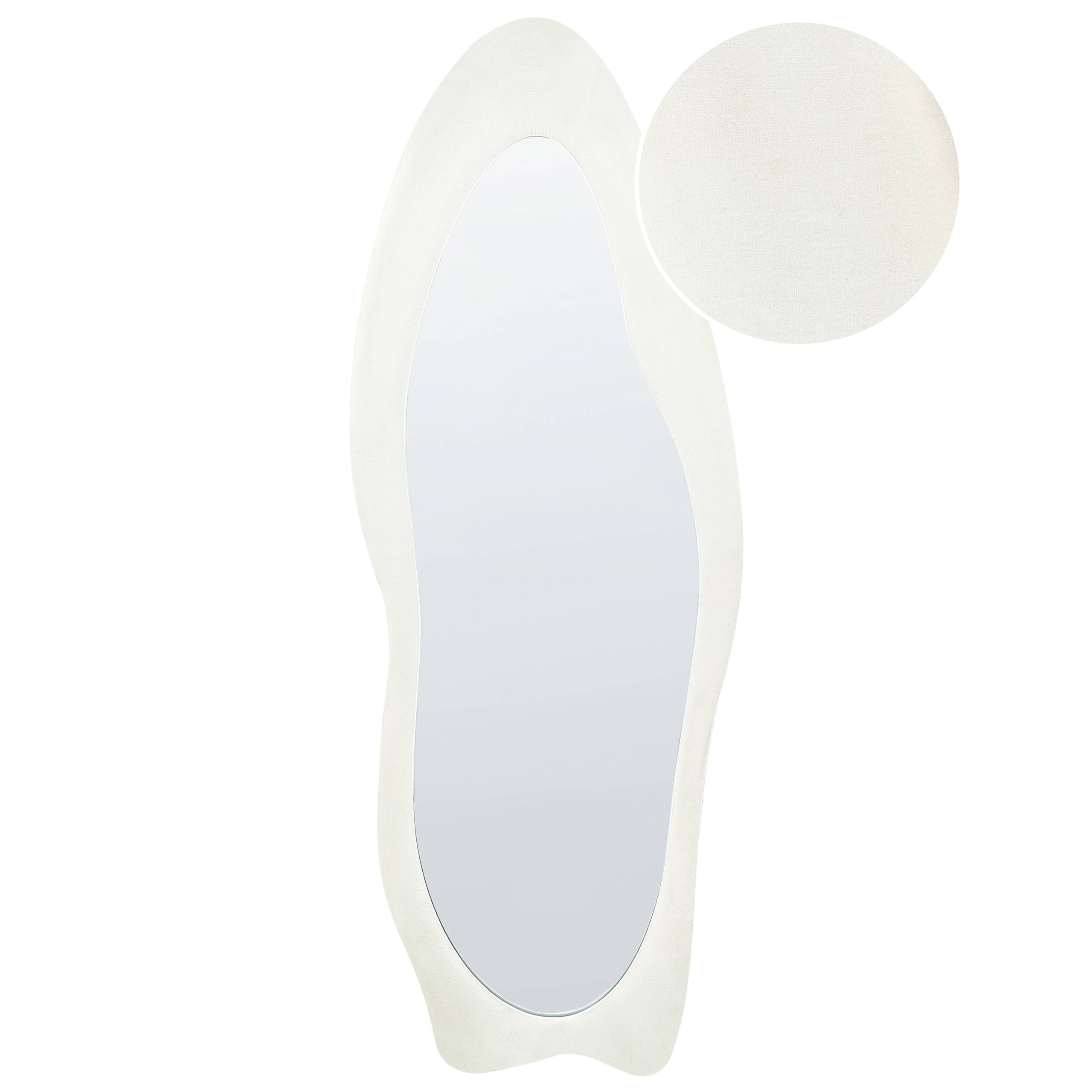 Beliani - Miroir Velours Blanc REIGNY - 57x4x160- Beliani - Image 2