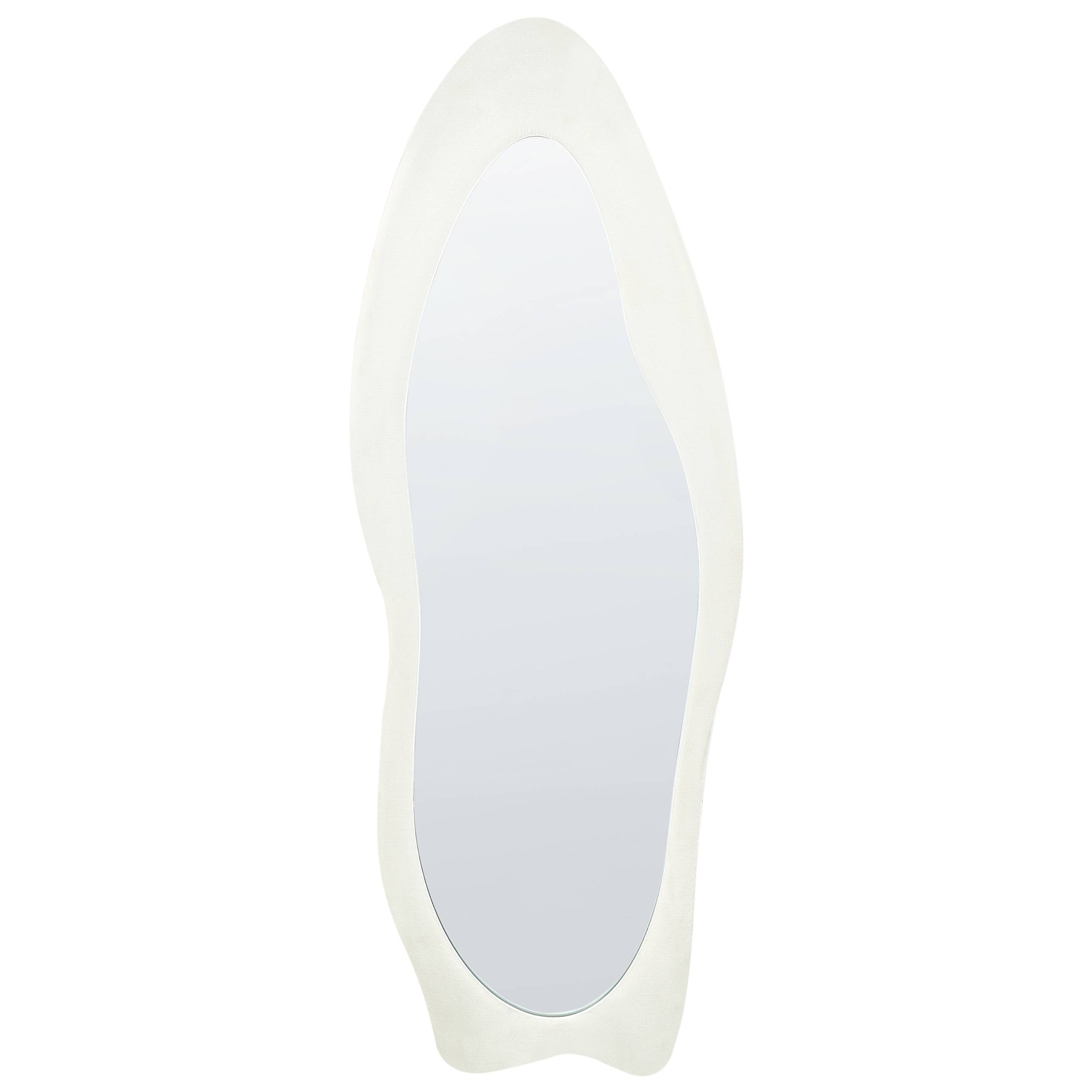 Beliani - Miroir Velours Blanc REIGNY - 57x4x160- Beliani - Image 4
