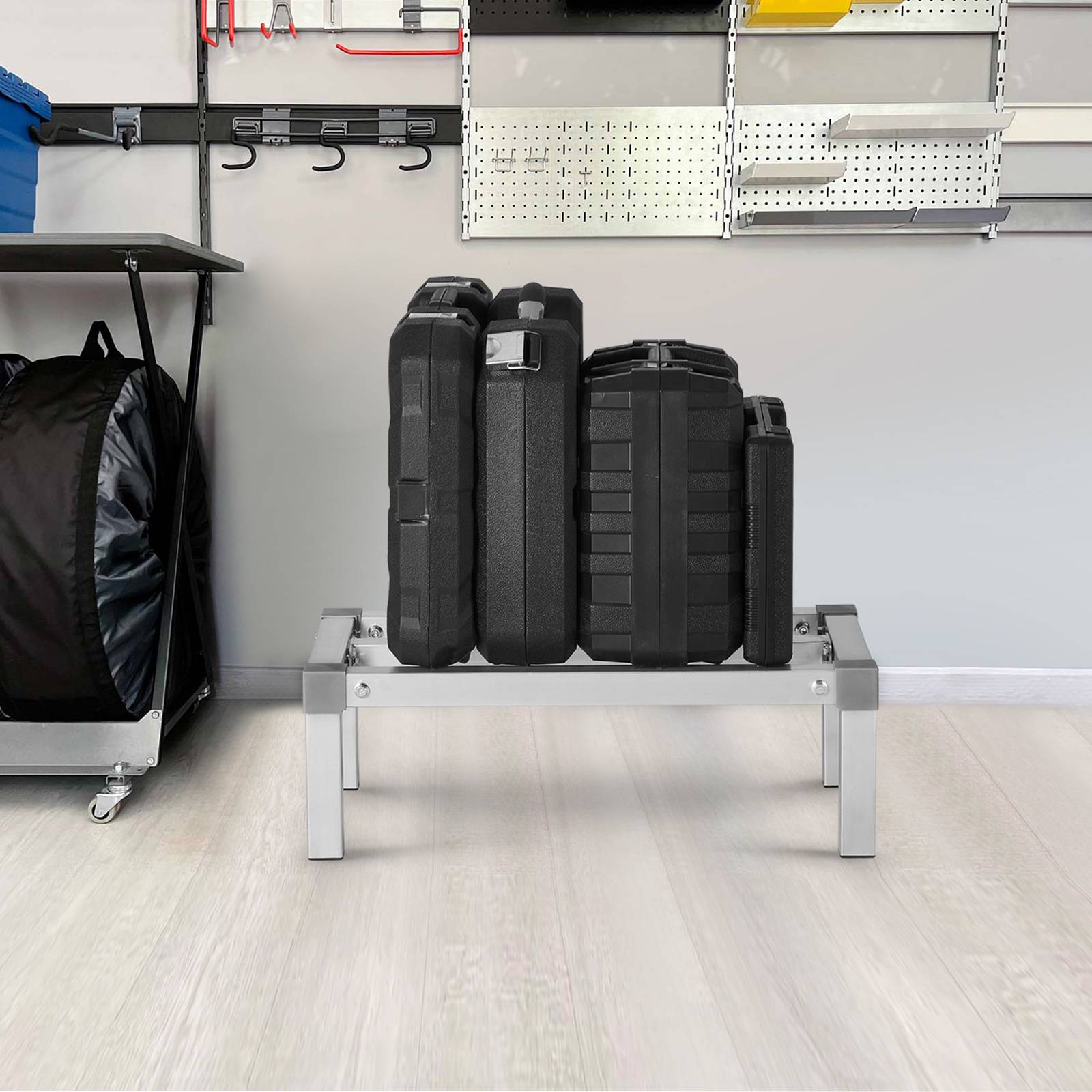 VEVOR Rack calage alu 61x35.6x20.3cm, charge 454kg, stockage alimentaire. - Image 8