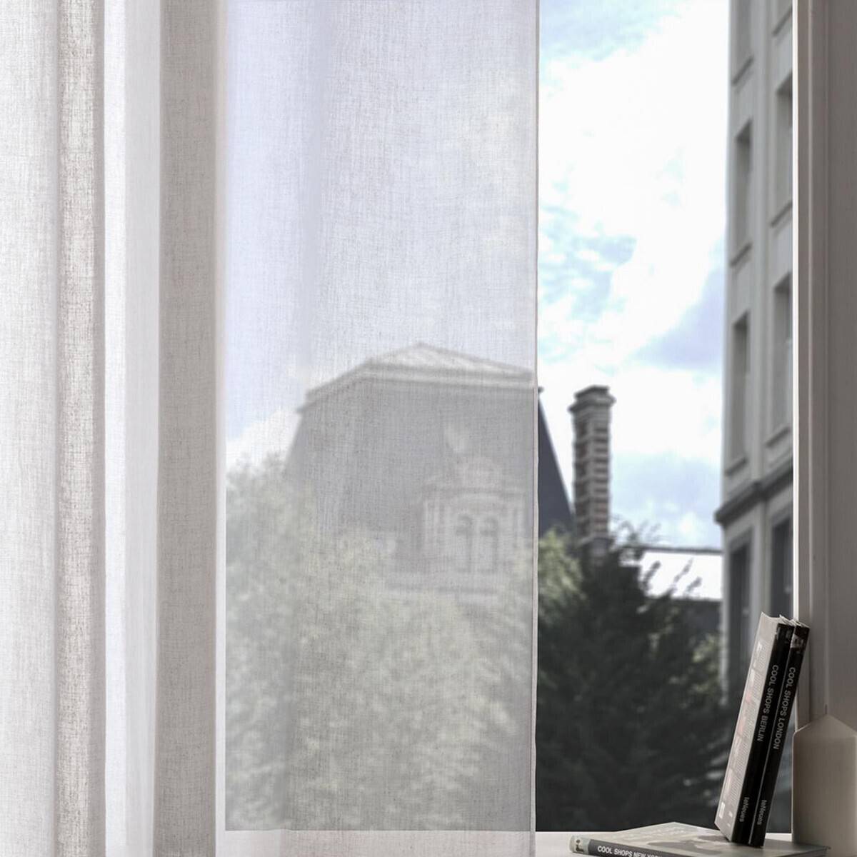 Atmosphera - Voilage "Fred" blanc 140x240cm - Atmosphera Créateur d'intérieur - Imagen 1