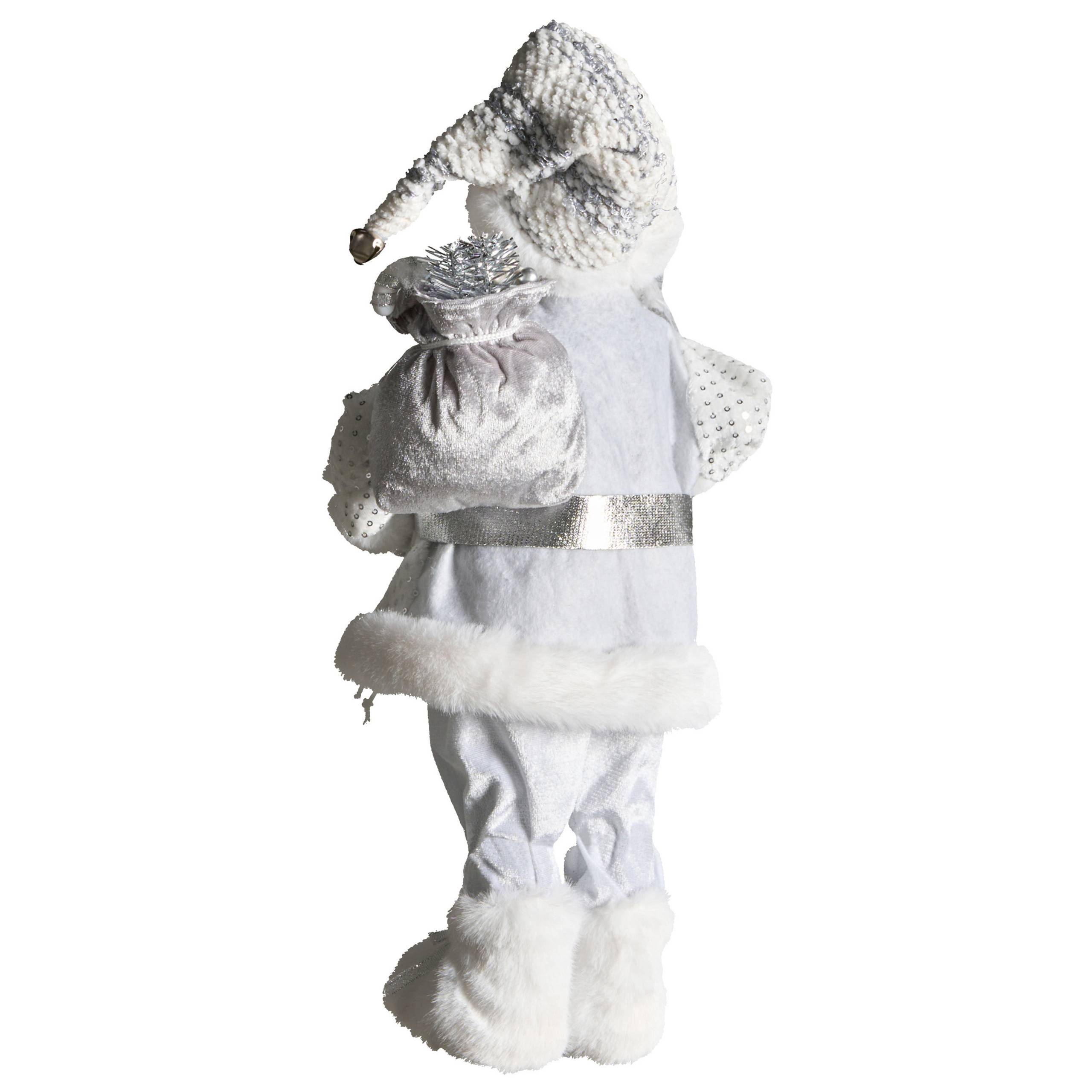 Beliani - Accessoire Décoratif Tissu Argenté NELAUG - 20x11x48- Beliani - Image 5