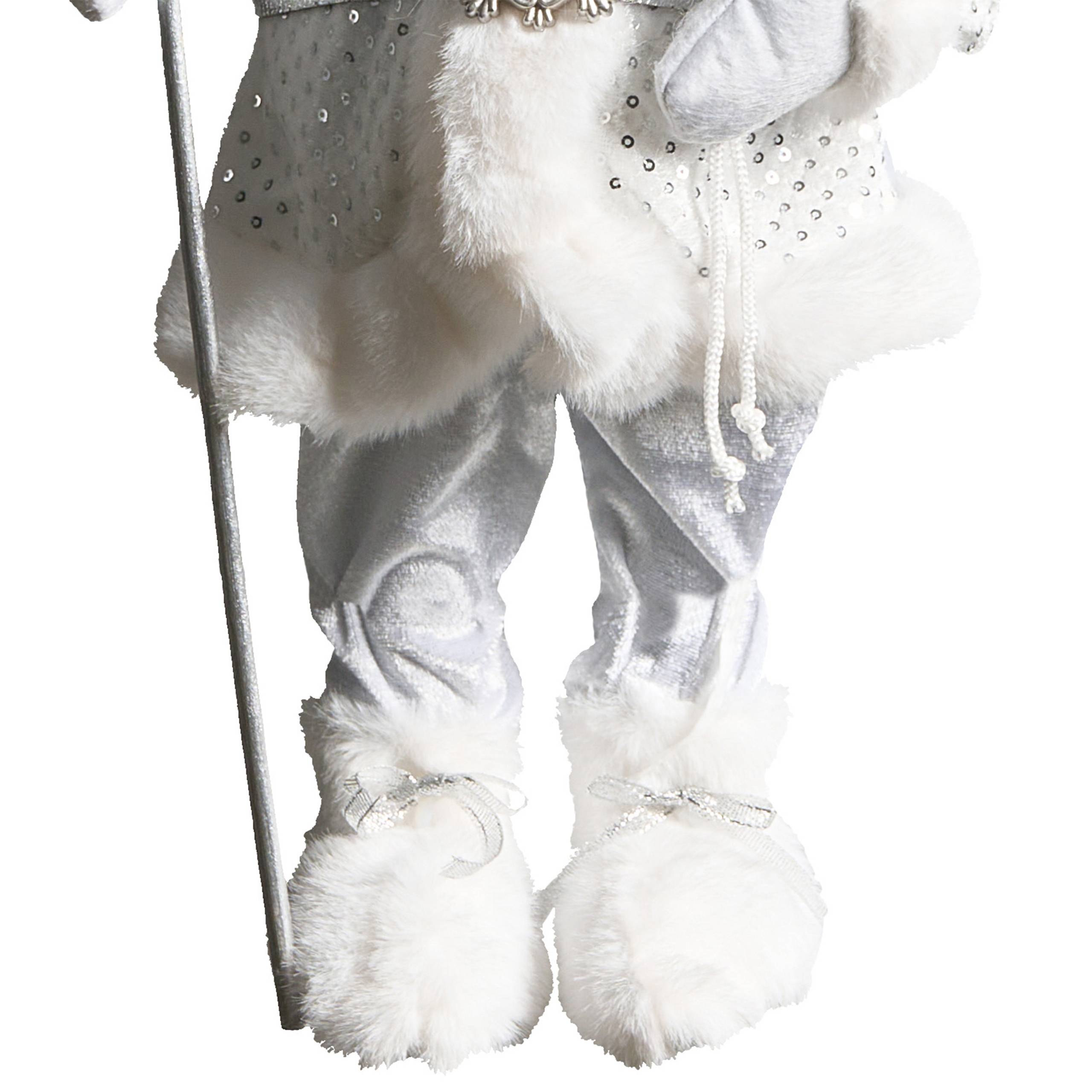 Beliani - Accessoire Décoratif Tissu Argenté NELAUG - 20x11x48- Beliani - Image 7