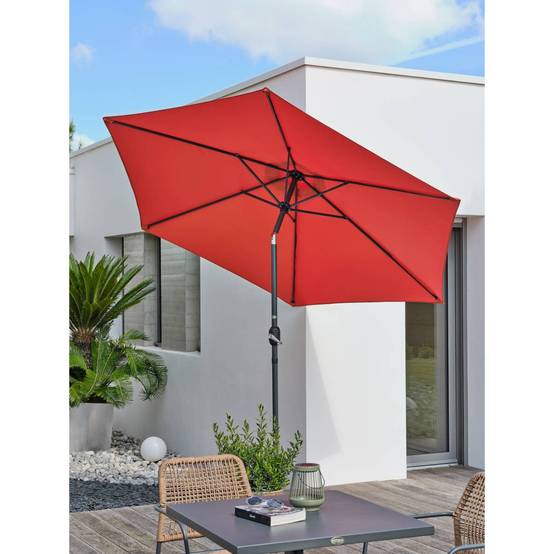 Dcb Garden - Parasol Inclinable à Manivelle "Marbella" 270cm Terracotta - Image 4
