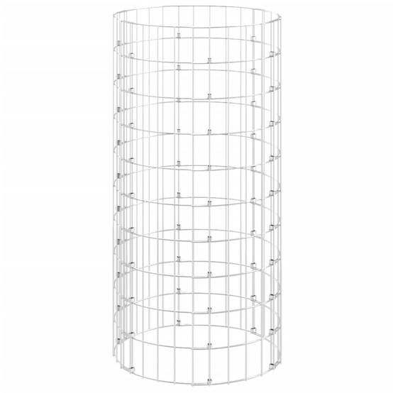 Composteur de jardin acier galvanisé argenté 50 x 50 x 100 cm - PANGIVO - Image 2