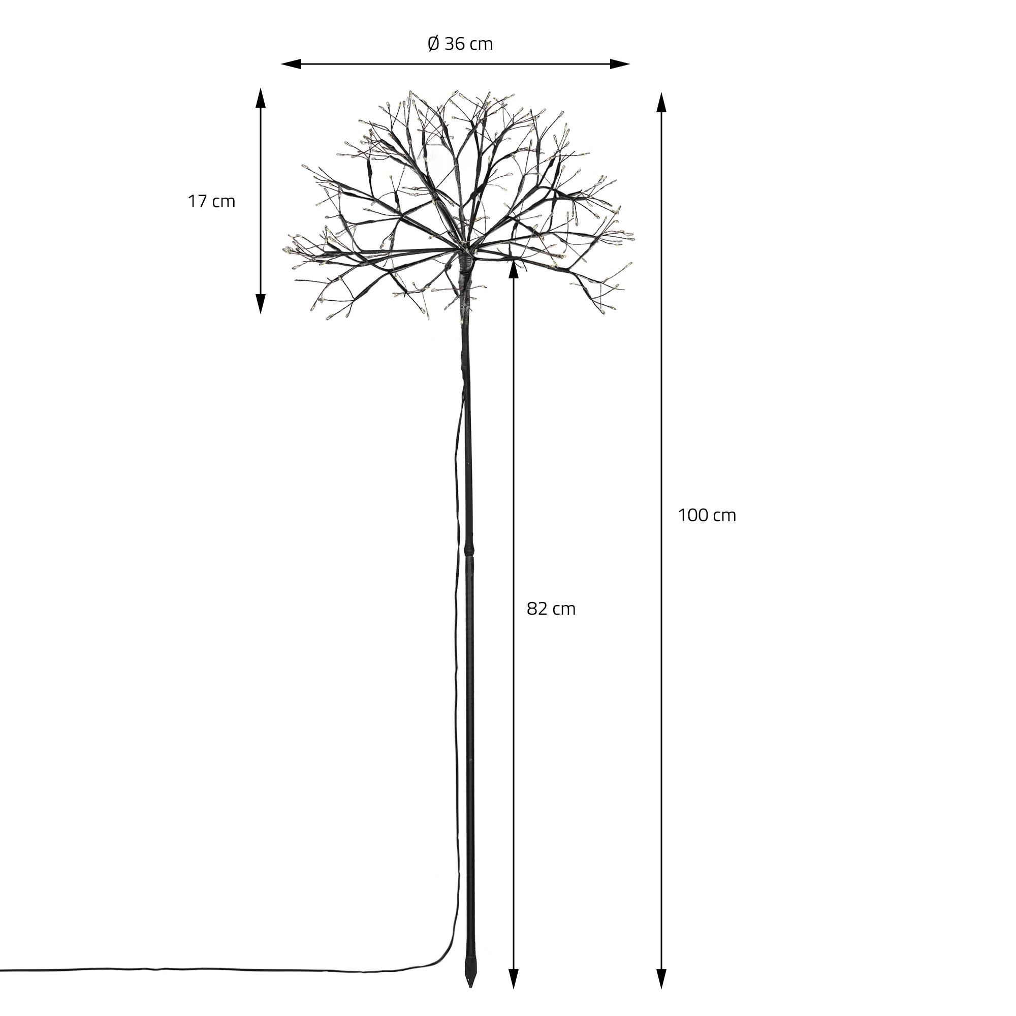 Ecd-Germany - Arbre lumineux 240 LED blanc chaud sapin de Noël décoration intérieur/extérieur - Imagen 7