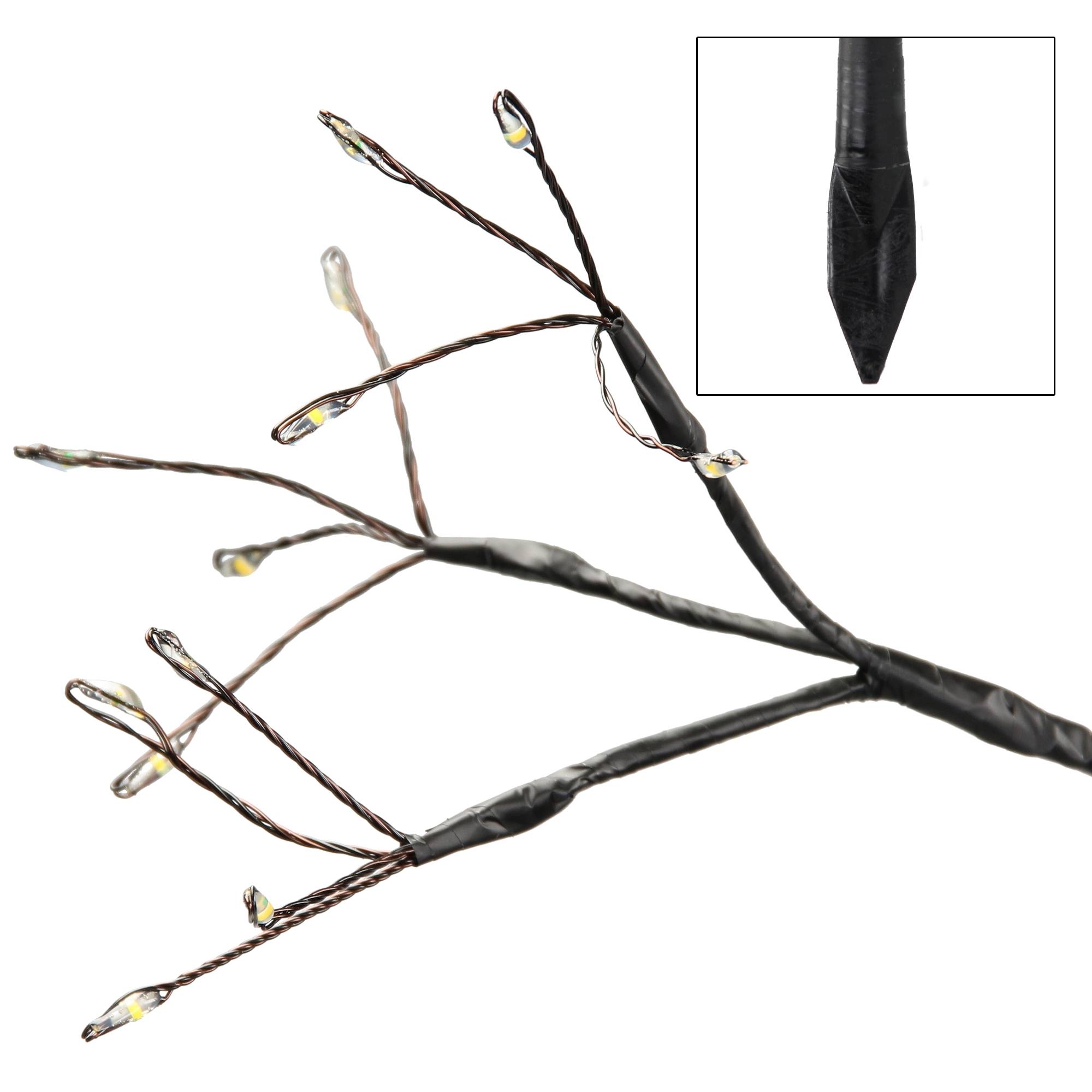 Ecd-Germany - Arbre lumineux 240 LED blanc chaud sapin de Noël décoration intérieur/extérieur - Imagen 3