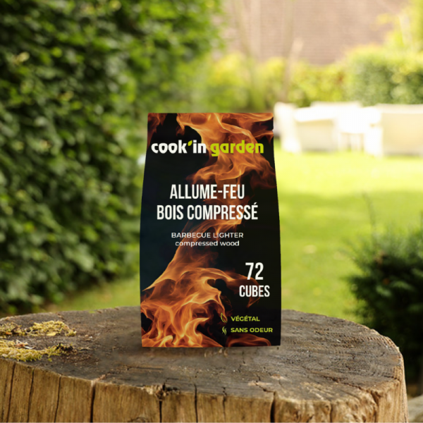 Pack de 12 - Sacs d'allume-feux (72 pcs x 12) - Bois compressé - 100% végétal - FSC® 100% - Image 2