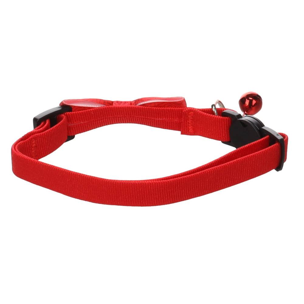 Collier avec nœud Castor Rouge 20 – 35 cm pour chat - Image 2