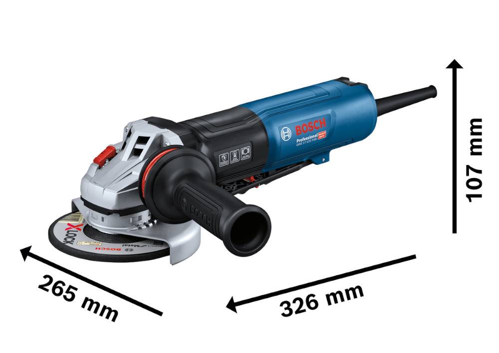 Bosch Professional - Meuleuse d'angle 1700W GWS 17-125 PSB en boite en carton - BOSCH - 06017D1700 - Imagen 3