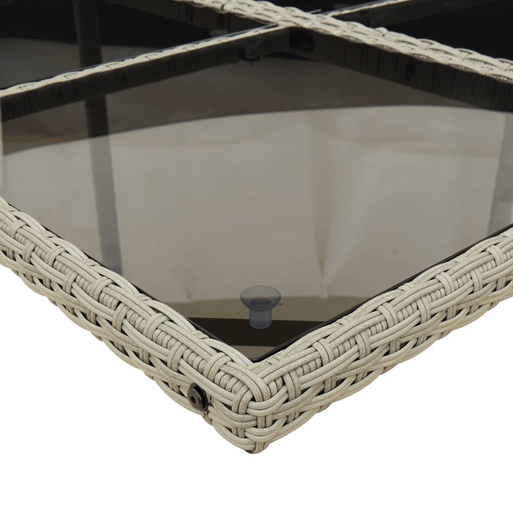 ComfortXL - Salon de Jardin Gris 16 Personnes avec Tabourets, Ensemble Repas Compact en Résine Tressée – ComfortXL Outdoor Living - Image 8